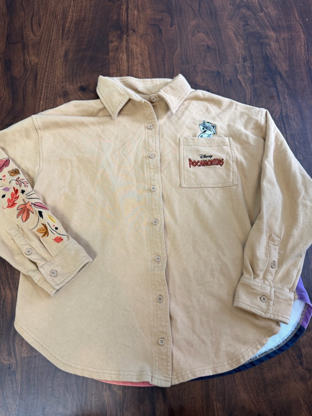 Disney Parks Pocahontas Long Sleeve Button Down Shirt - Picture 4 of 10